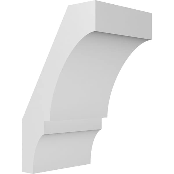 Ekena Millwork 5 1/2-in. W x 6-in. D x 10-in. H Balboa Architectural Grade PVC Knee Brace BRCP055X06X10BOA - main
